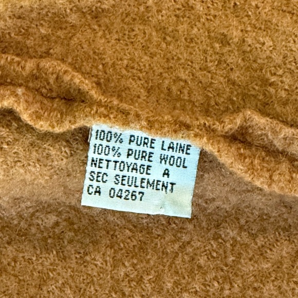 Vintage Wool Cardigan Sweater Grandma Coastal Embroidered Flowers - Picture 14 of 17